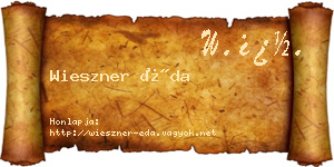 Wieszner Éda névjegykártya